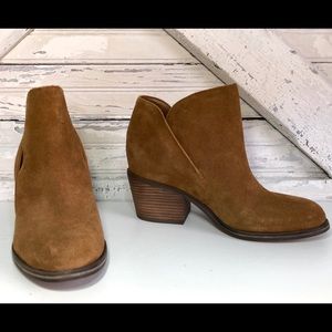 Jessica Simpson TANDRA Brown Suede Ankle Boots 9M